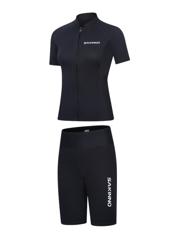 Unisex dviejų dalių nardymo wetsuit iš neopreno, 90% neoprenas + 10% nailonas, šiltas, visiems sezonams