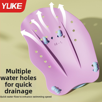 Ujumise käeplaat täiskasvanutele – silikoonist peopesaplaat, PP-korpus, kaubamärk Yuke