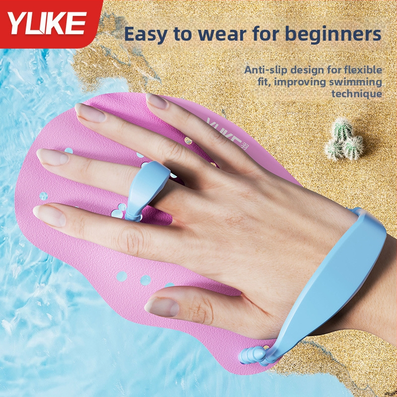 Peldēšanas roku lāpsta pieaugušajiem – silikona plaukstas plāksne, PP korpuss, zīmols Yuke