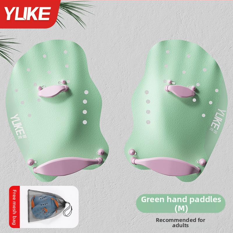 Ujumise käeplaat täiskasvanutele – silikoonist peopesaplaat, PP-korpus, kaubamärk Yuke