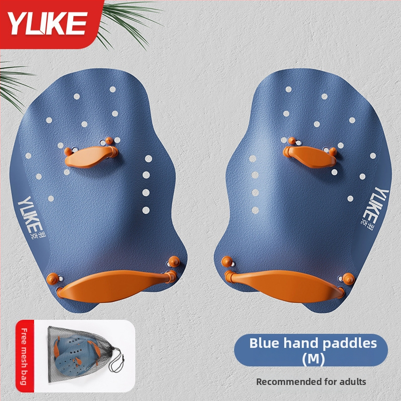 Ujumise käeplaat täiskasvanutele – silikoonist peopesaplaat, PP-korpus, kaubamärk Yuke