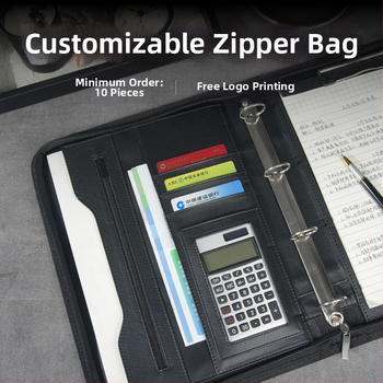 Odinė A4 byla su užtrauktuku ir vienu tvirtu klipu, Modelis: A4 folder, Plokštės storis 1,5 cm, Nugaros plotis 1,5 cm