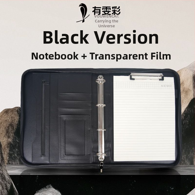 Odinė A4 byla su užtrauktuku ir vienu tvirtu klipu, Modelis: A4 folder, Plokštės storis 1,5 cm, Nugaros plotis 1,5 cm