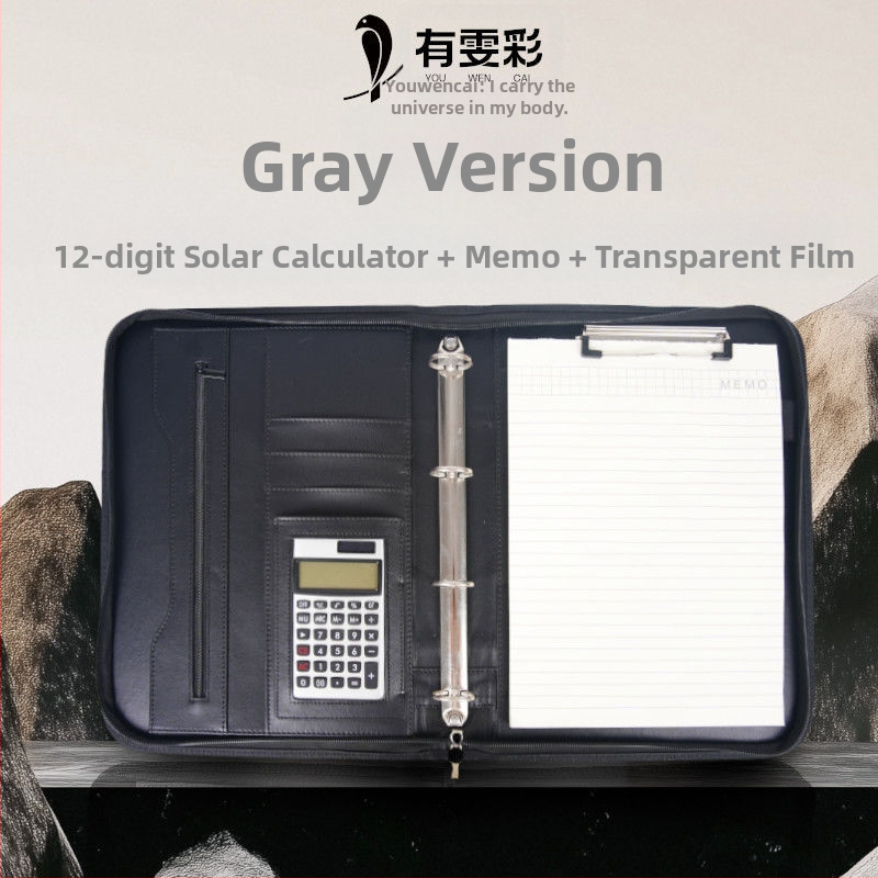 Odinė A4 byla su užtrauktuku ir vienu tvirtu klipu, Modelis: A4 folder, Plokštės storis 1,5 cm, Nugaros plotis 1,5 cm