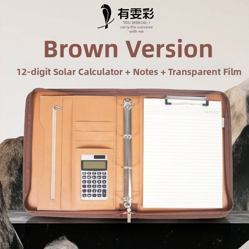 Odinė A4 byla su užtrauktuku ir vienu tvirtu klipu, Modelis: A4 folder, Plokštės storis 1,5 cm, Nugaros plotis 1,5 cm