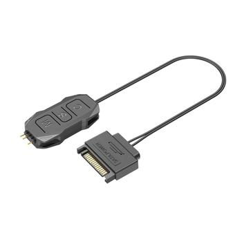 Hifrost SATA1 ARGB valdiklis, 5V3-pin į SATA Adapterinis Kabelis PC — Mini ARGB ventiliatoriaus sinchronizacijos centras, 50 cm, varinis+ABS