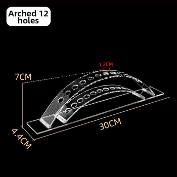 Akrilo plaukų segtukų parodos laikiklis, daugiasluoksnis laiptinės dizainas, biuro prekių parduotuvei