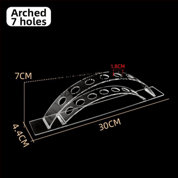 Akrilo plaukų segtukų parodos laikiklis, daugiasluoksnis laiptinės dizainas, biuro prekių parduotuvei