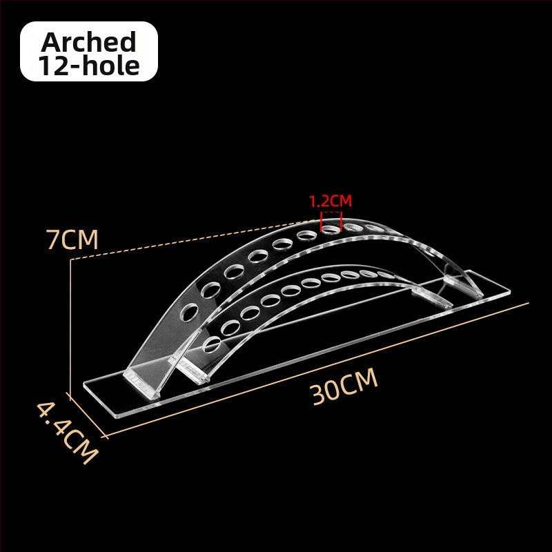 Akrilo plaukų segtukų parodos laikiklis, daugiasluoksnis laiptinės dizainas, biuro prekių parduotuvei