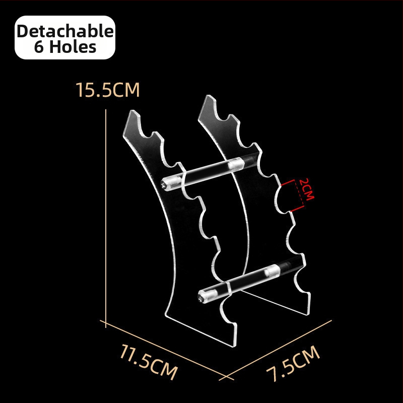 Akrilo plaukų segtukų parodos laikiklis, daugiasluoksnis laiptinės dizainas, biuro prekių parduotuvei
