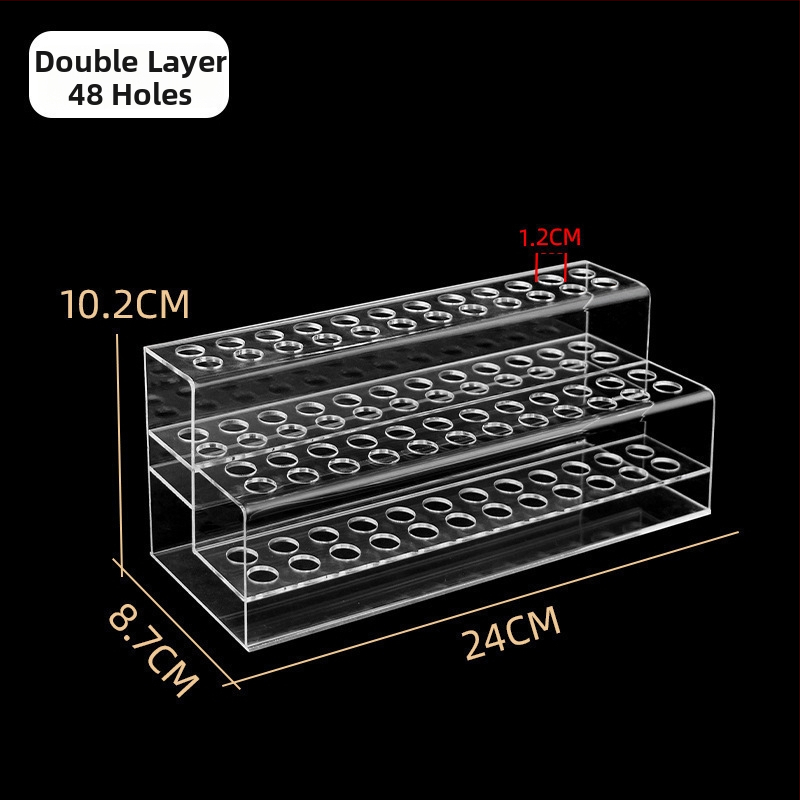 Akrilo plaukų segtukų parodos laikiklis, daugiasluoksnis laiptinės dizainas, biuro prekių parduotuvei