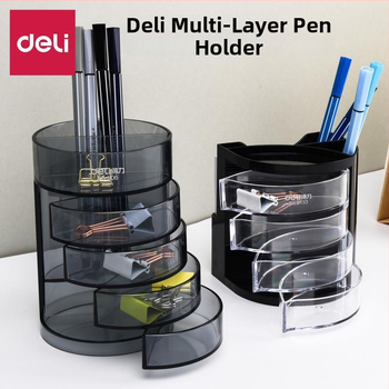 Daugiasluoksnis rašiklių laikiklis, apvalus plastikinis biuro organizatorius, modeliai 9172/9153/909/908/8931/9146/9175, be logotipo, be IP licencijos