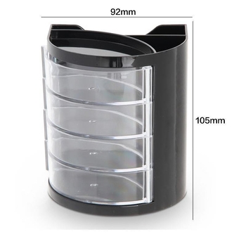 Daugiasluoksnis rašiklių laikiklis, apvalus plastikinis biuro organizatorius, modeliai 9172/9153/909/908/8931/9146/9175, be logotipo, be IP licencijos