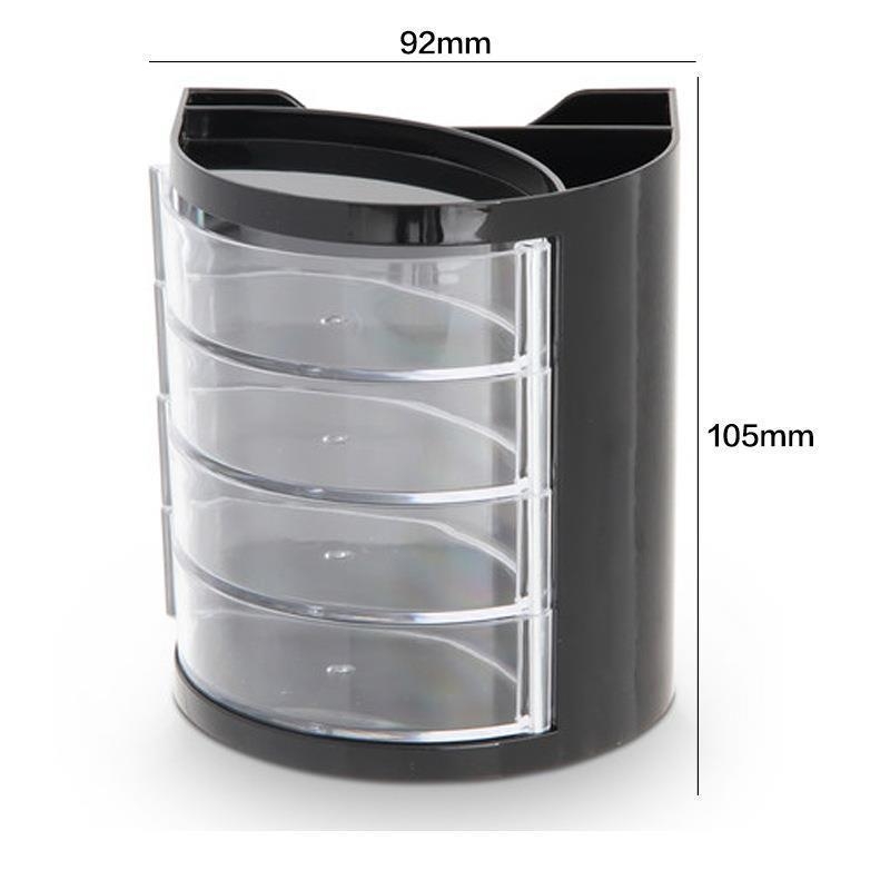 Daugiasluoksnis rašiklių laikiklis, apvalus plastikinis biuro organizatorius, modeliai 9172/9153/909/908/8931/9146/9175, be logotipo, be IP licencijos