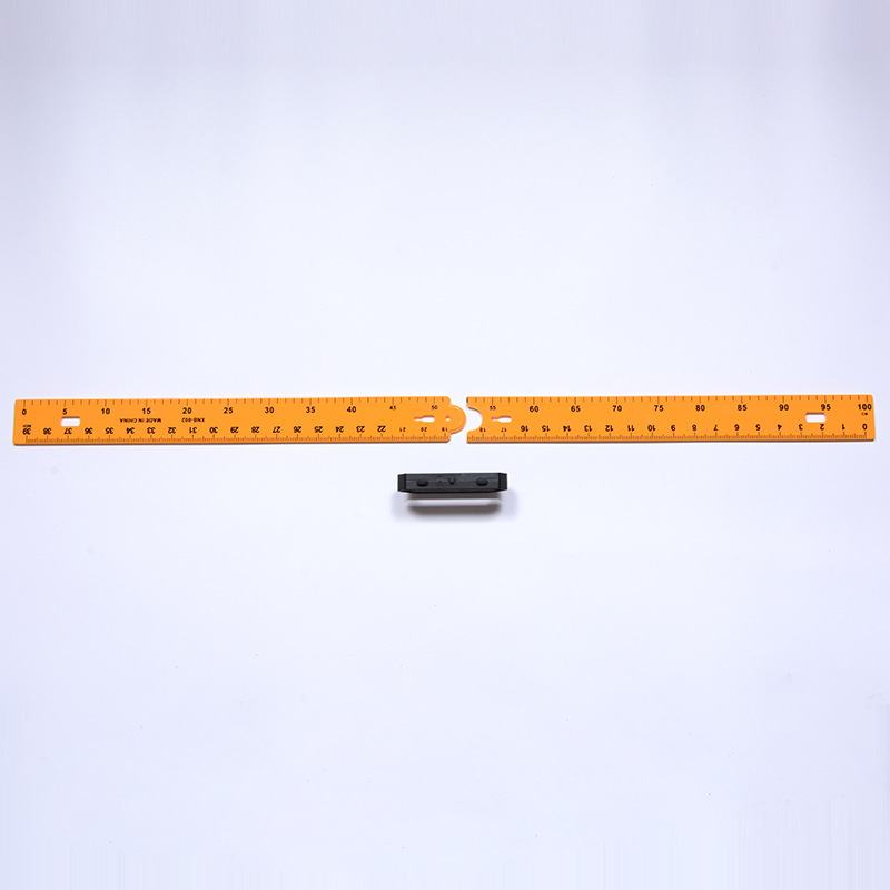 Mācību komplekts mērinstrumentiem (10) – Plastmasas piecu vienību komplekts ar līnijālu, cirkuli un trijstūriem, Huicai