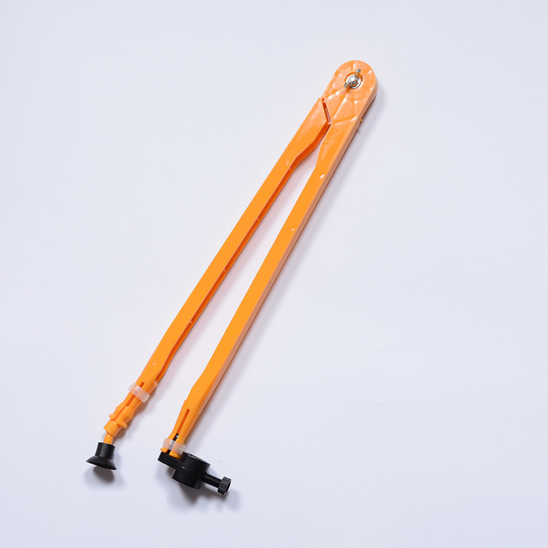 Mācību komplekts mērinstrumentiem (10) – Plastmasas piecu vienību komplekts ar līnijālu, cirkuli un trijstūriem, Huicai