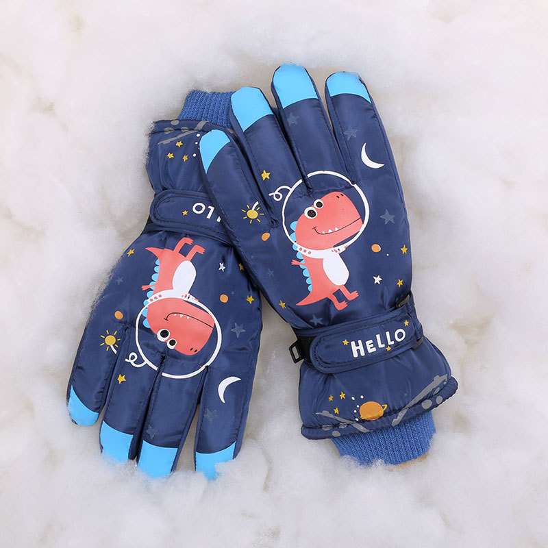 T-BAGWELL vaikų slidinėjimo pirštinės, šilta, medžiaga Chunya Spinning, amžius 7–14