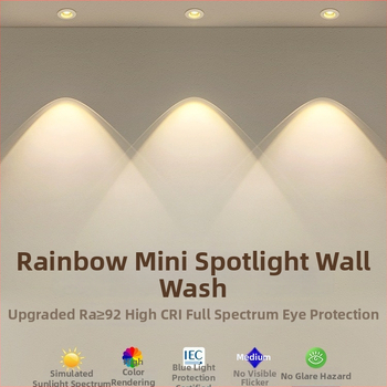 LED sisseehitatud ümmargune downlight COB, alumiiniumist korpus, CRI ≥95, 220V, juhtmega kontroll