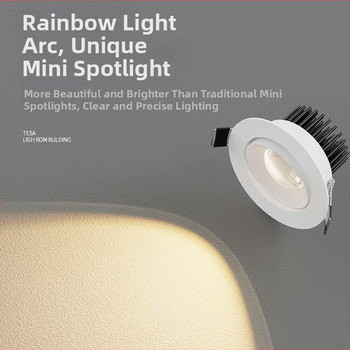 LED sisseehitatud ümmargune downlight COB, alumiiniumist korpus, CRI ≥95, 220V, juhtmega kontroll