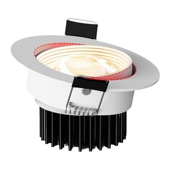 LED вградена кръгла таванна лампа с COB източник, алуминиев корпус, CRI ≥95, 220V, жично управление