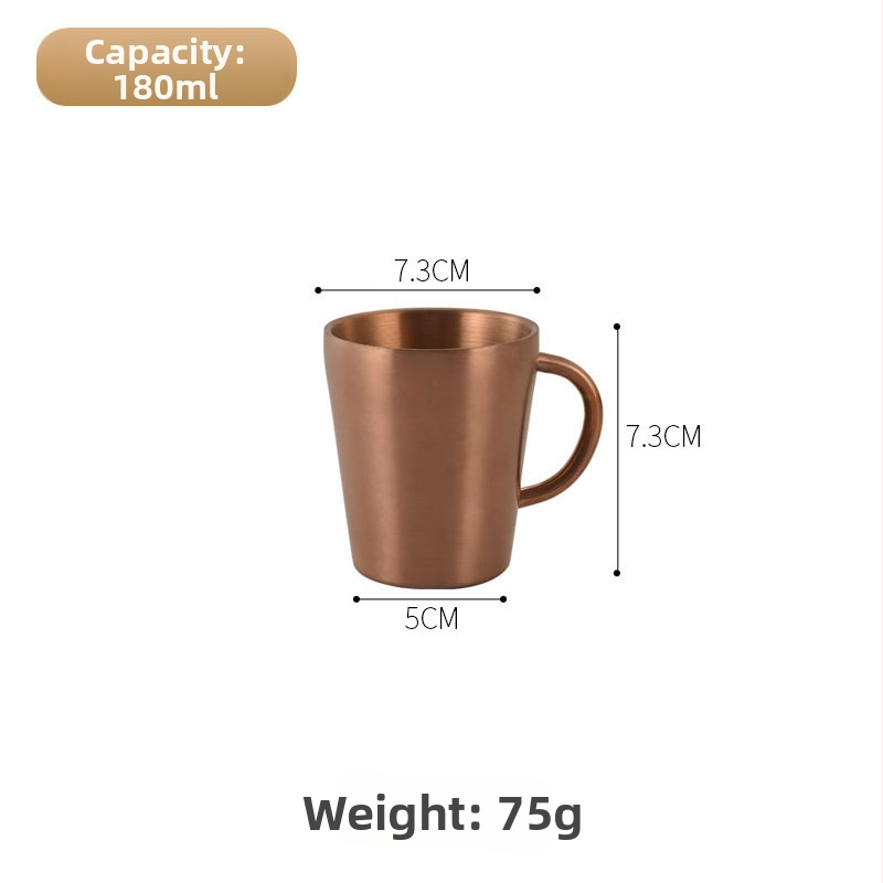 Dvigubo sienelių nerūdijančio plieno puodelis su rankena — didelė talpa, tinkama alui, pienui ir vandeniui, su individualiu logotipu