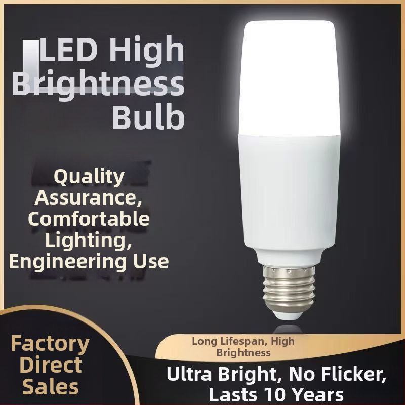 LED cilindriskā spuldze ar E27 pamatni, 220V, darbības laiks 10 000 h, nav dimmējama