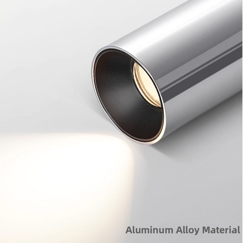 Pinnale paigaldatav hõbedase viimistlusega prožektor vanamoodsa stiiliga, anti-glare retro reguleeritav pea valguse vähendamiseks allapoole, alumiiniumist korpus, 220V, LED, CRI≥95