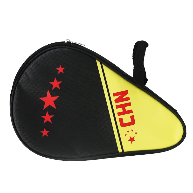Kūgio formos stalo teniso raketės krepšys, iš Oxford audinio, su logotipo personalizavimo galimybe, tinkamas stalo tenisui ir plunksniniam tenisui
