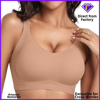 Plus dydžio belaidė liemenėlė kasdieniam patogumui, be siūlių, nailono audinys; 3/4 kaušelis su putų formavimu; nugaroje trijų eilių sagtis