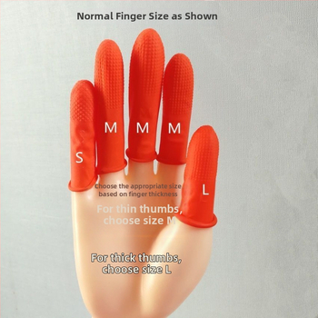 Vienkartiniai silikoniniai pirštų gaubtukai pirštams ir nykščiui – atsparios apsauginės pirštinės, storintas dizainas