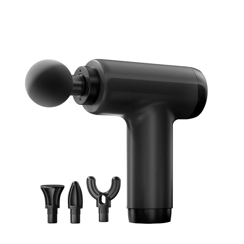 Μίνι μυοφασιακό μασάζ εργαλείο με υψηλή ώθηση, 4 κεφαλές μασάζ, ενσωματωμένη μπαταρία 1200–2000 mAh, έως 12 ώρες λειτουργίας, 5 ταχύτητες, θόρυβος 36–45 dB