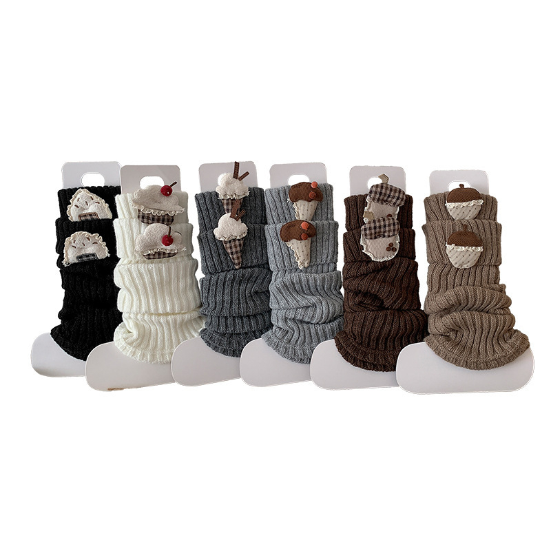 Șosete pentru copii, lungime medie până la gambe, groase, tricotate, din fibră acrilică, uni, pentru 3–8 ani