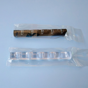 Nagų meno laikiklis – akrilas, 100 g, 5 skylės juostinio dizaino laikiklis, How cute (vietinis prekinis ženklas)