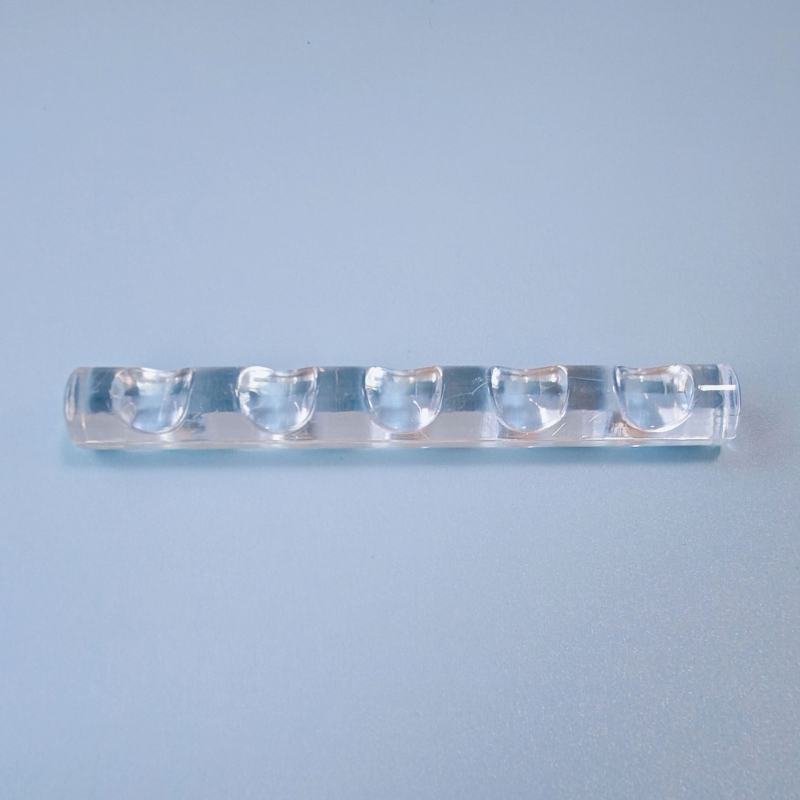 Nagų meno laikiklis – akrilas, 100 g, 5 skylės juostinio dizaino laikiklis, How cute (vietinis prekinis ženklas)