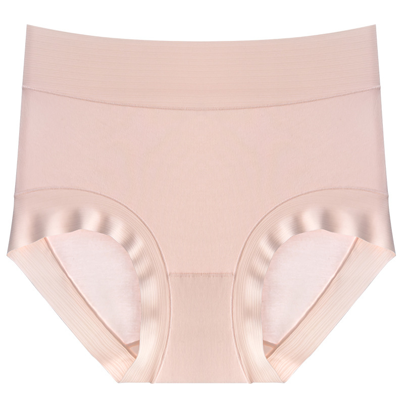 Moteriškos medvilninės aukšto liemens kelnaitės – kvėpuojančios, antibakterinės, sėdmenų pakėlimo palaikymas, kirkšnies pamušalas iš Mulberry šilko, 90–95% medvilnės, mezginys, visiems sezonams