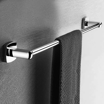 Bară de prosoape pentru baie, din aliaj de cupru, 1 nivel, finisaj lucios, încărcare 5 kg