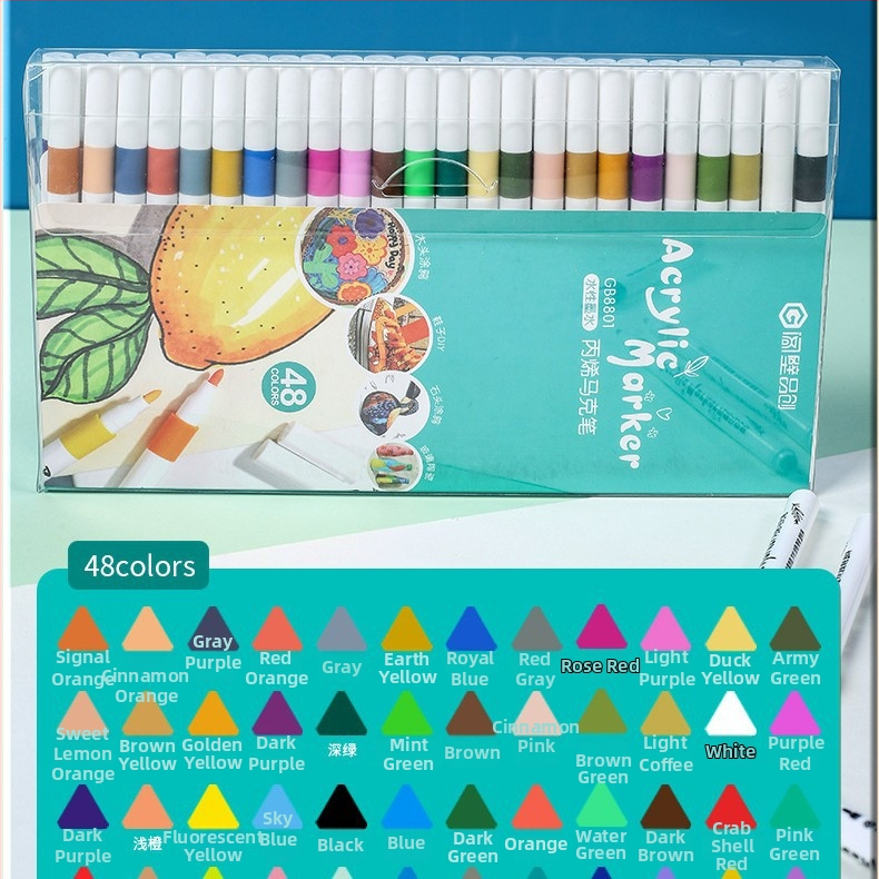 Akrilo markeris vandens pagrindu DIY piešiniams ir graffiti – Next Door Pinchuang