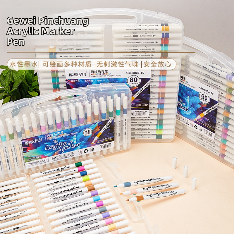 Akrilo markeris vandens pagrindu DIY piešiniams ir graffiti – Next Door Pinchuang