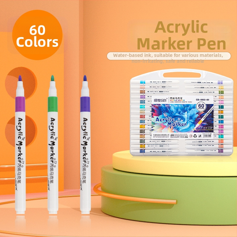 Akrilo markeris vandens pagrindu DIY piešiniams ir graffiti – Next Door Pinchuang