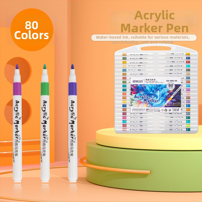 Akrilo markeris vandens pagrindu DIY piešiniams ir graffiti – Next Door Pinchuang