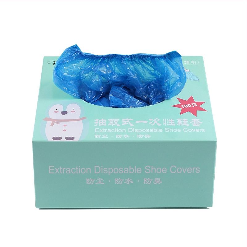 Vienkartiniai PE avalynės dangteliai, atsparūs vandeniui ir dulkėms, storesnės konstrukcijos, 100 vnt