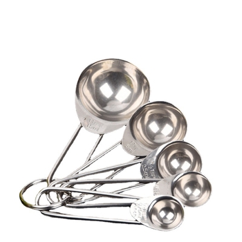 Big Eyes nerūdijančio plieno matavimo šaukštų rinkinys, 5 dalių kepimui