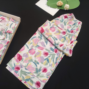 Pidžame Ice Silk, ultra tanke 61-80 g/m², ovratnik rever, 95–100% poliester