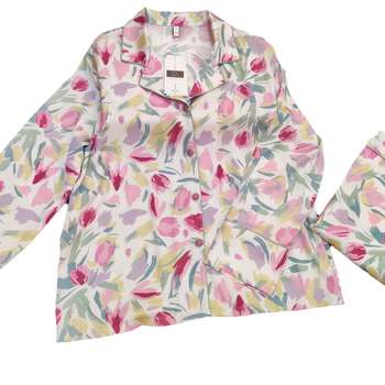 Pidžame Ice Silk, ultra tanke 61-80 g/m², ovratnik rever, 95–100% poliester