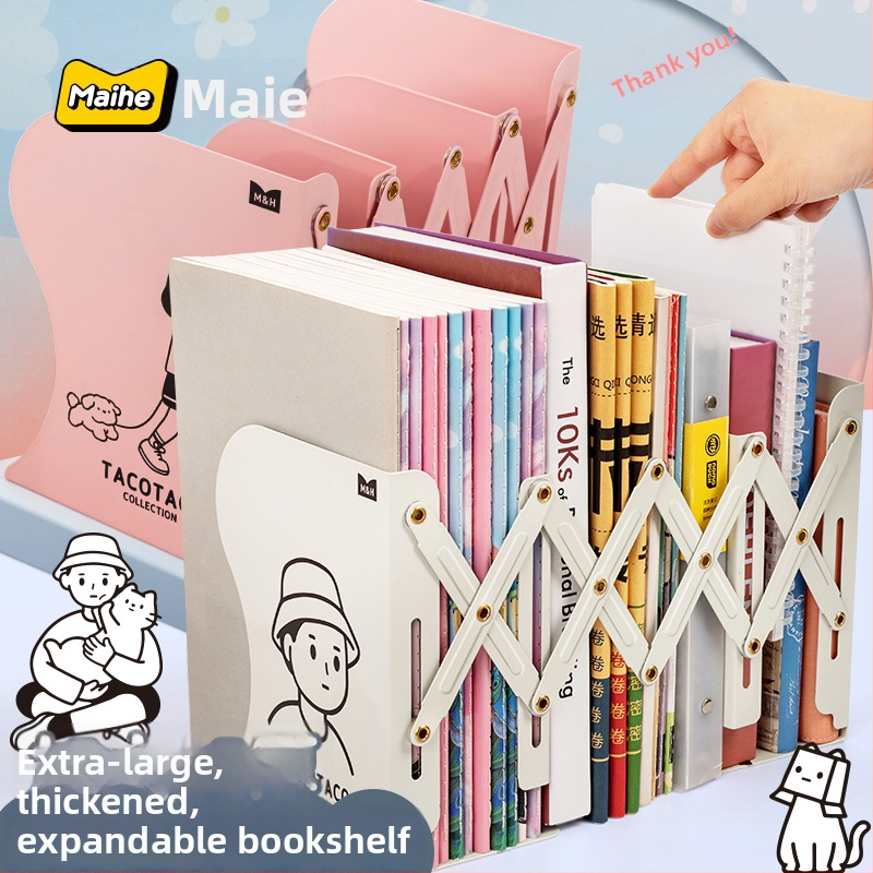 Maihe MHDS5054 Metallist tõmbuv raamatute alus lauale – laua hoiustamise ja raamatukorralduse lahendus