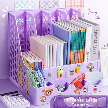 Keturių stulpelių stalinis bylų rėmas, plastikinė konstrukcija, modelis 10036, prekė Excellent, grynoji masė 65 g