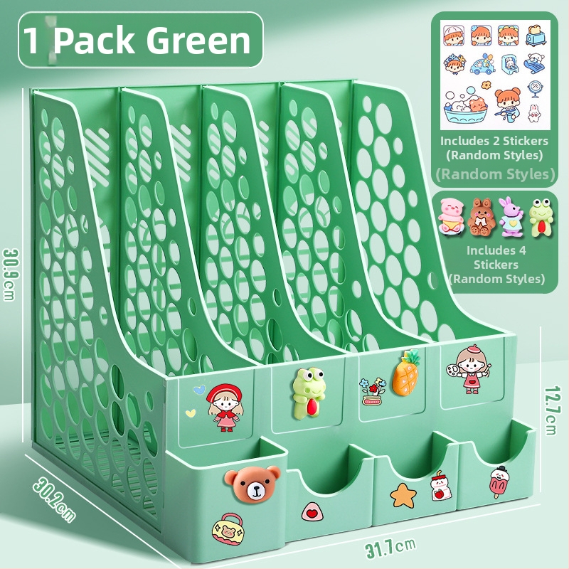 Keturių stulpelių stalinis bylų rėmas, plastikinė konstrukcija, modelis 10036, prekė Excellent, grynoji masė 65 g