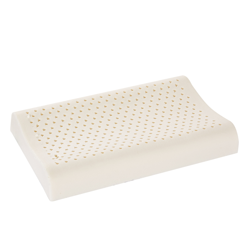 Детска възглавница от естествен латекс, правоъгълна форма, латекс съдържание над 90%, ядро от чист памук