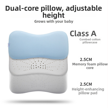 Vaikų atminties putų pagalvė kūdikiams ir vaikams, kaulo formos, vidinis sluoksnis iš 100% medvilnės, prekė Golden Boy (Atminties putos; Vidinis sluoksnis iš 100% medvilnės; Kaulo forma; Tinka vaikams ir kūdikiams; Prekė Golden Boy)