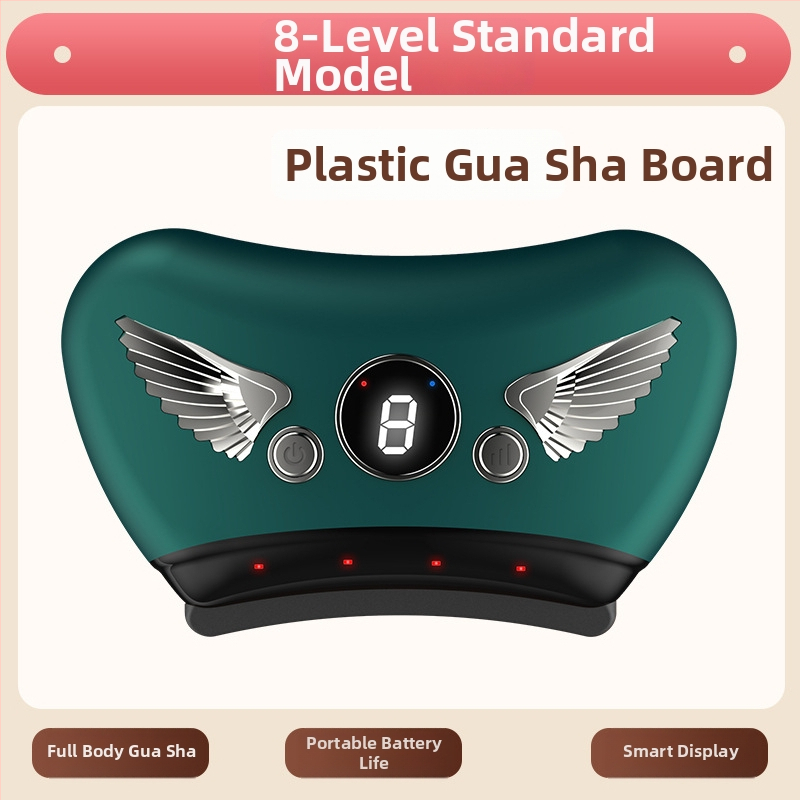 Elektriska gua sha sejas skrāpēšanas ierīce ar akmens plāksni, uzlādes tips, pogas vadība, bezpakāpju ātrums, temperatūra 30–50°C